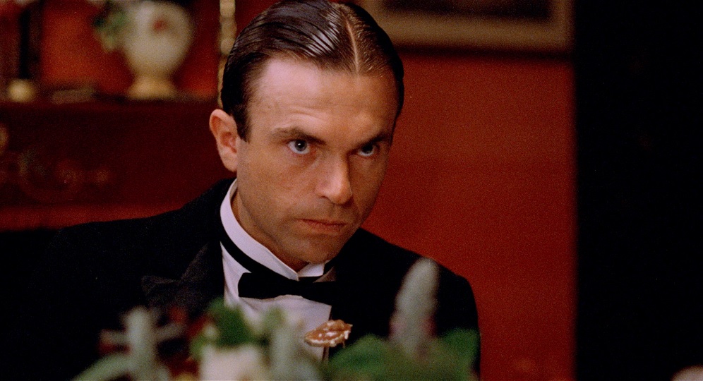 My Brilliant Career film still, Sam Neil wearing a dinner suit