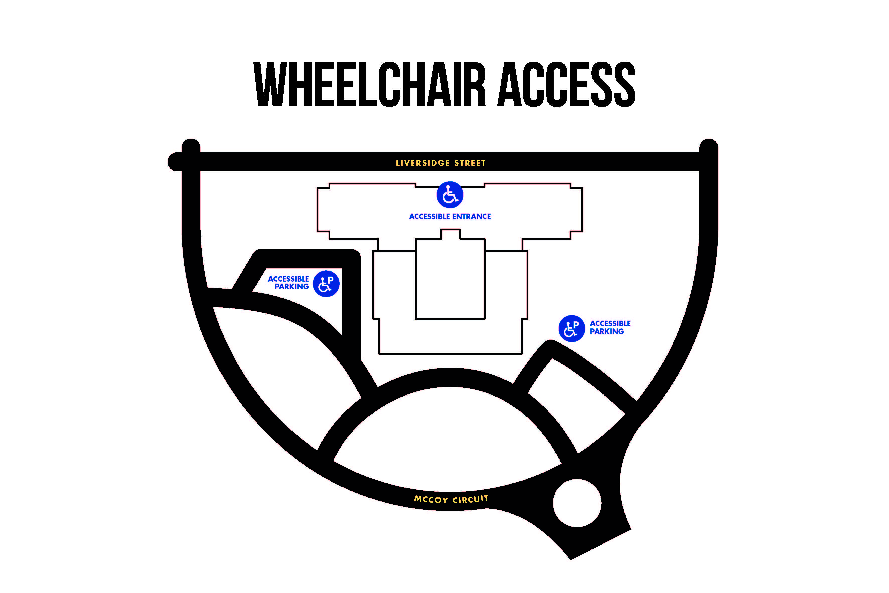 Wheelchair access signage