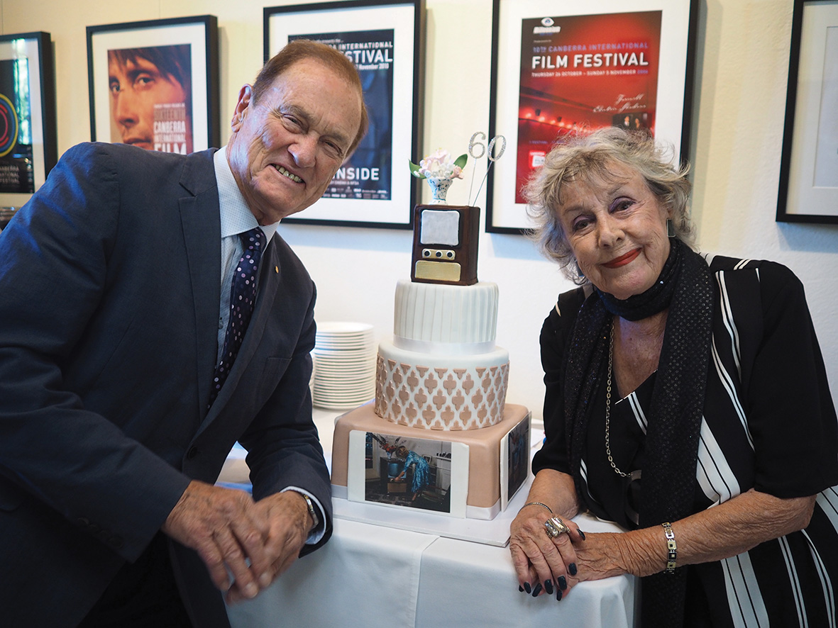 Sale of the Century announcer Pete Smith and Gold Logie-award winning actress, Lorrae Desmond