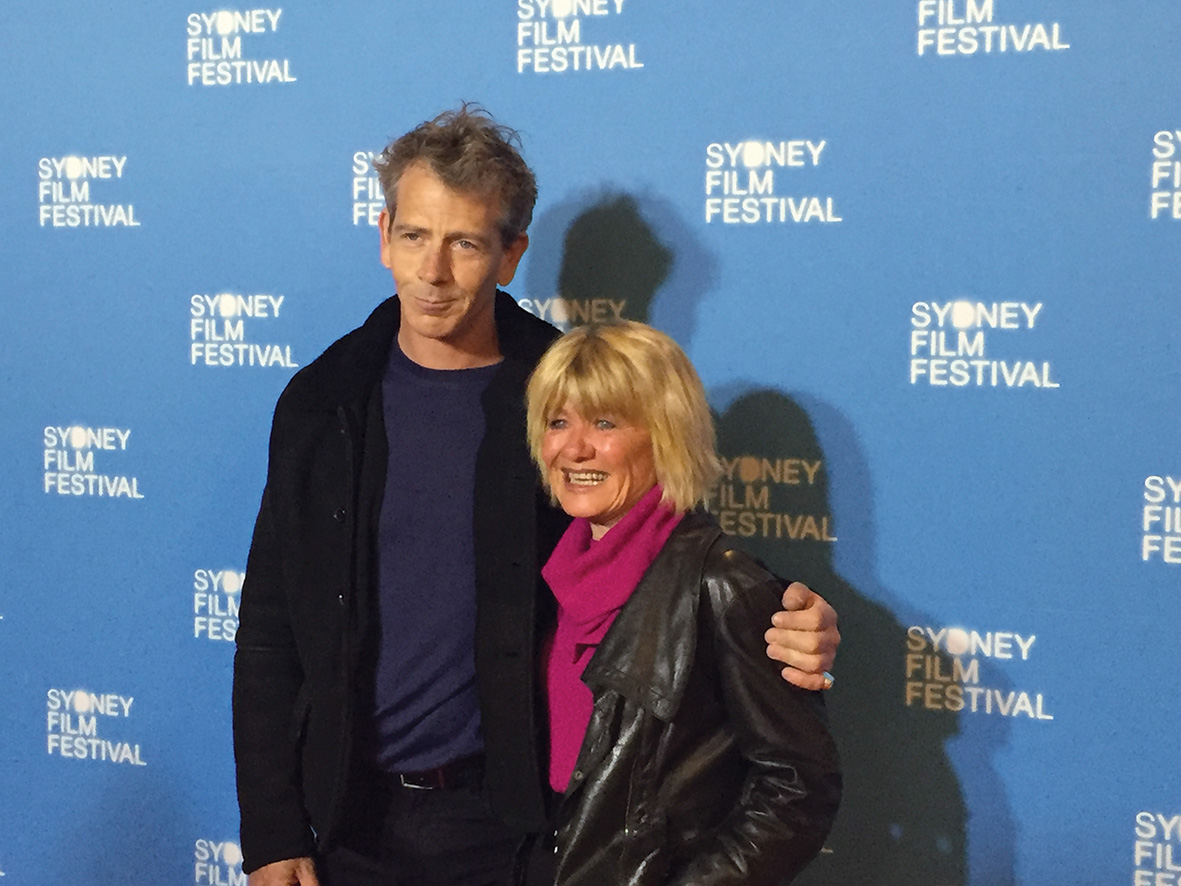 Actor Ben Mendelsohn with NFSA Ambassador Margaret Pomeranz