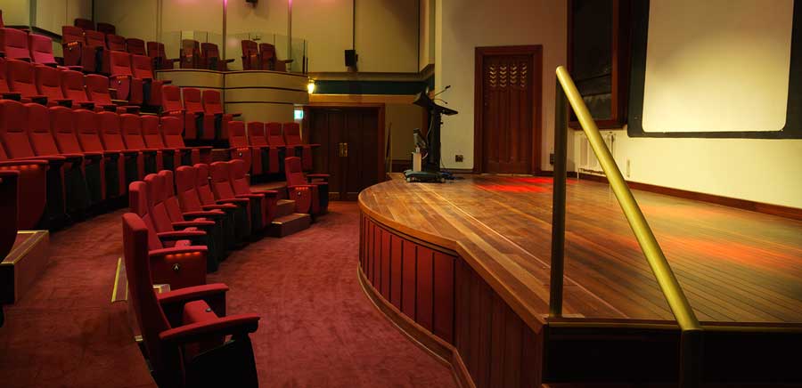 Inside the theatrette at the NFSA 