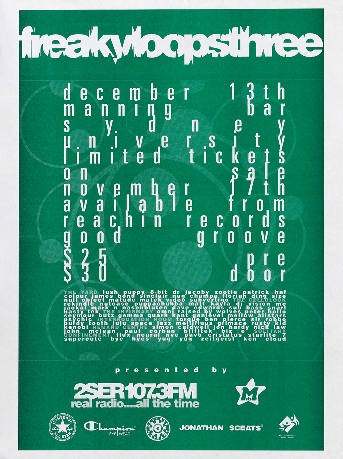 Poster for a radio station that has the word 
