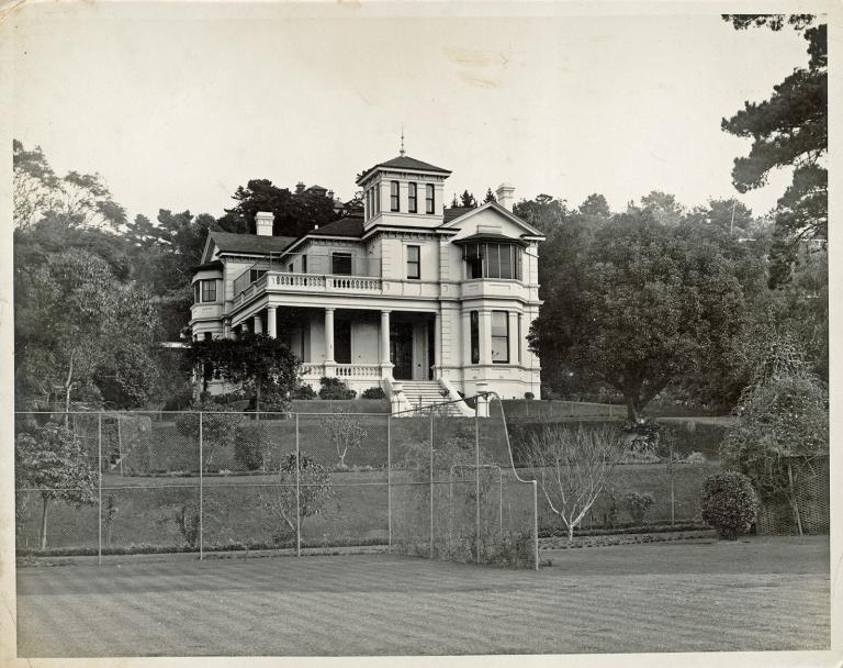 Those Who Love: Rothesay House filming location Image of a white Victorian classical style mansion.