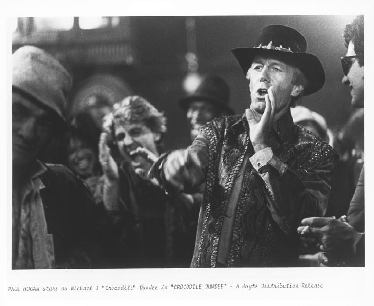 Paul Hogan as Crocodile Dundee. 1986