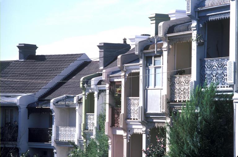 Artisans of Australia: Ironcraft A row of houses in Sydney, all displaying balconies made of ironwork