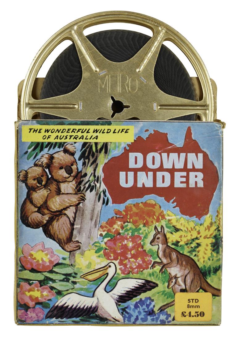 Filmreel Down Under in its colourful Australian-themed cover featuring a koala, kangaroo, and pelican