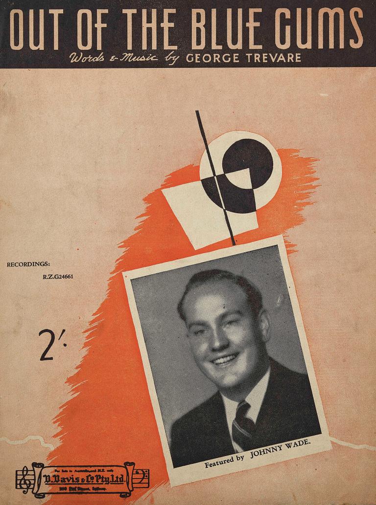 out of the blue gums sheet music front cover