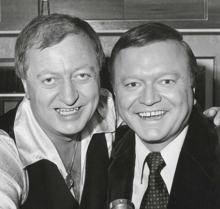 Graham Kennedy and Bert Newton close up
