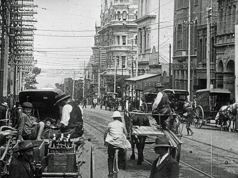 A city street in Perth, c1907