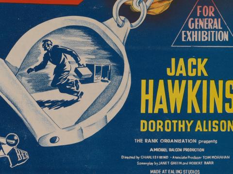 Section of a film poster for The Long Arm