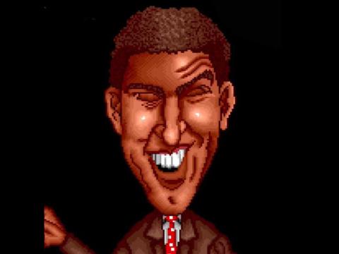 A screenshot from a video game featuring a picture of tv host Steve Vizard