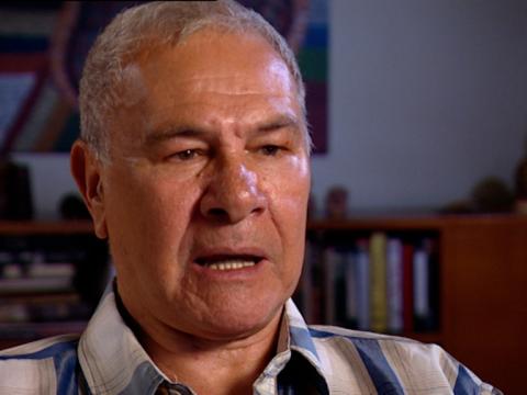 Noel Tovey being interviewed for Australian Biography