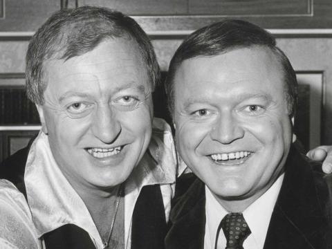 Graham Kennedy with arm around Bert Newton