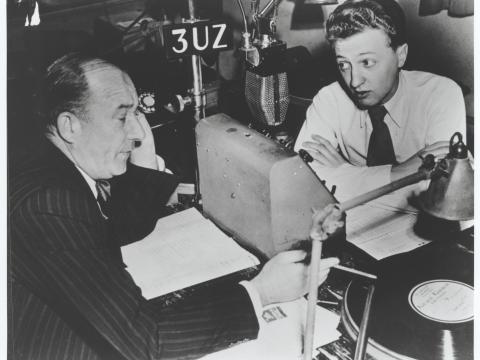 Clifford Nicholls Whitta 'Nicky' and Graham Kennedy on 3UZ