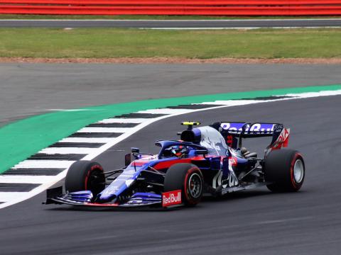 A formula one racing car on a race track