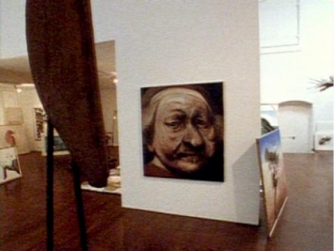 A picture by Brett Whiteley in his studio space.
