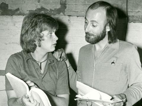 John Farnham and his manager Darryl Sambell circa early 1970s