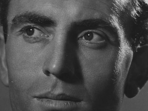 Big close up of a man's face.