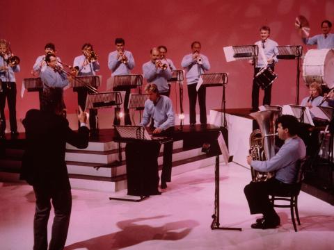 The Mike Walsh Showband performing.