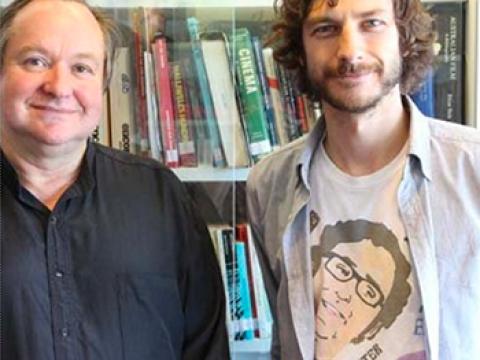 Gotye stands with Graham Dodsworth