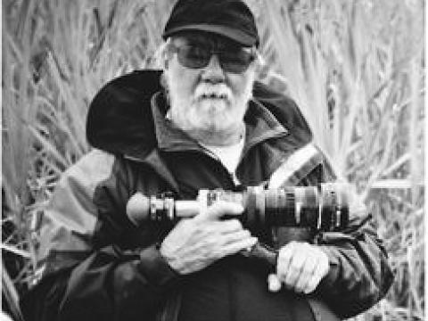 Picnic at Hanging Rock director of photography Russell Boyd holding lens