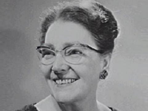Portrait of Ethel Lang.