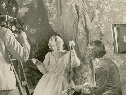 Paulette McDonagh directing a scene in The Cheaters 