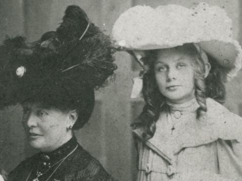 The McDonagh sister's Aunt Mary on the left and Phyllis McDonagh as a young girl on the right. 
