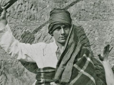 John McDonagh, brother of the McDonagh sisters (Isabel, Phyllis and Paulette) pictured from the waist up.