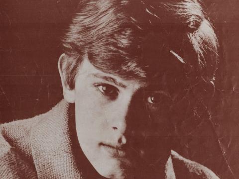 John Farnham pictured at age 18 on the cover of the Sadie (The Cleaning Lady) sheet music.