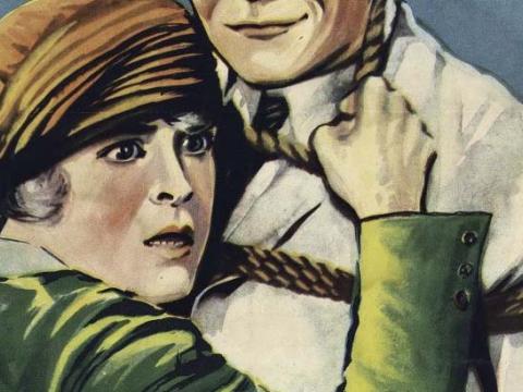 Close-up of actress Mady Christians from a 1928 cinema poster