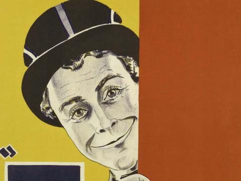 Close-up of actor Jack Buchanan on a 1929 cinema poster