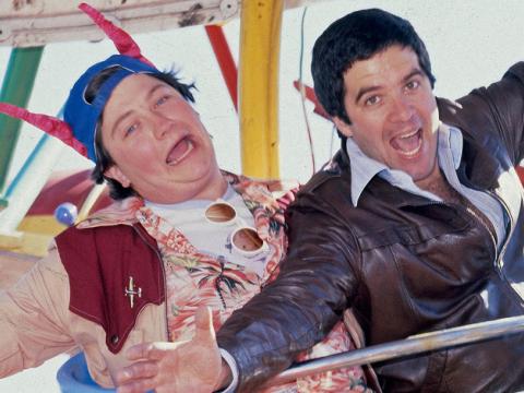 Jonathan Coleman and Simon Townsend at Luna Park