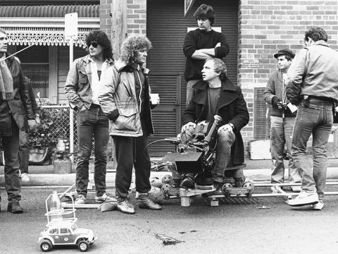 Crew on the set of Malcolm