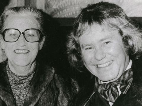 Johnny O'Keefe with his mother