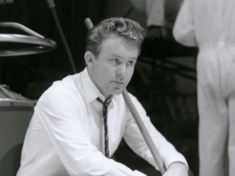 Johnny O'Keefe on the set of Sing Sing Sing 