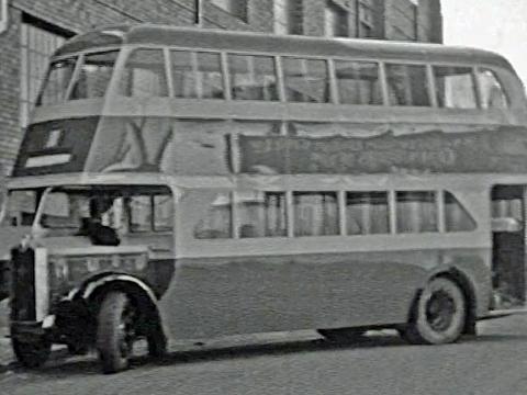A double decker bus, circa 1930s