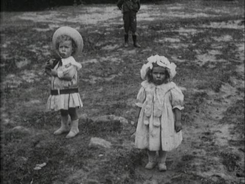 Two small children 