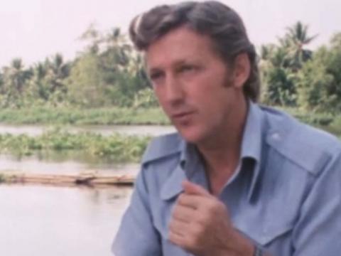 Combat cameraman and correspondent Neil Davis being interviewed