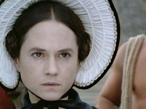 Close up of Holly Hunter as Ada McGrath in The Piano