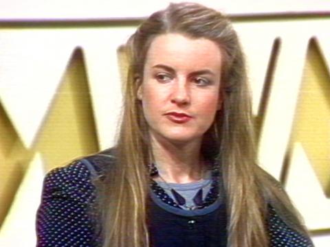 Director Gillian Armstrong is talking in a studio.