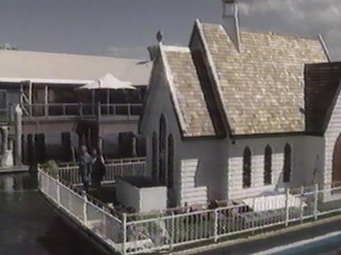 A floating church.