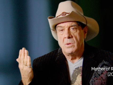 Ian 'Molly' Meldrum is being interviewed in a studio.
