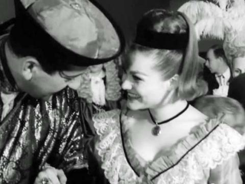 A man and woman in fancy dress