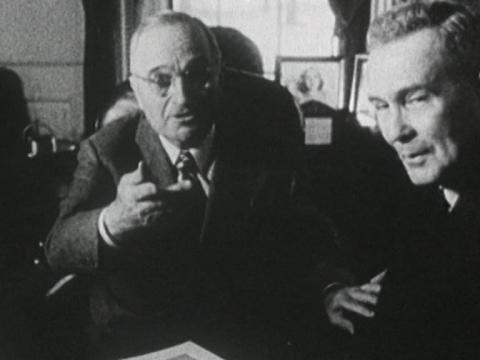 Ben Chifley with President Harry Truman