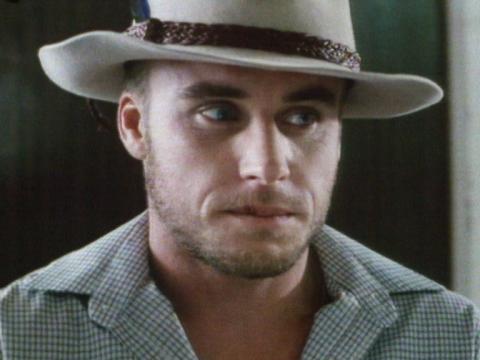 Hugo Hutton (Ben Oxenbould) wearing a stockmen's hat