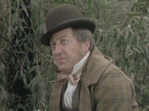 Graham Kennedy as 'Walker the Hawker' in Five Mile Creek