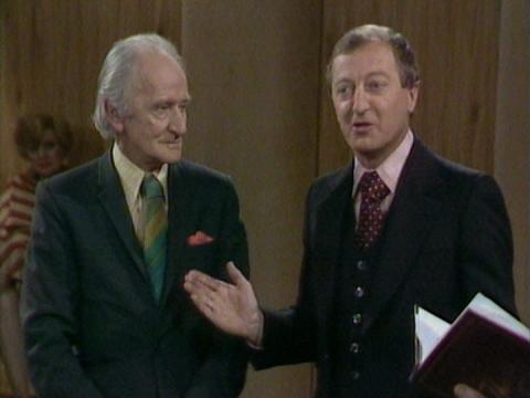 Graham Kennedy on the set of the tv program This Is Your Life with writer Fred Parsons
