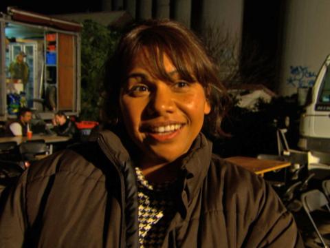Head and shoulders shot of actor Deborah Mailman smiling