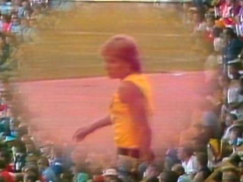 Raelene Boyle on the athletics track